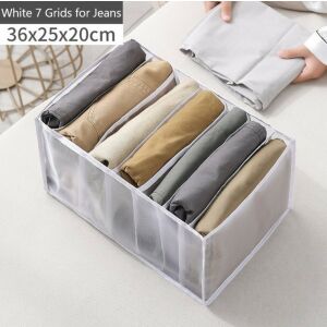 7-compartment closet organizer for jeans and pants, 36x25x20cm - Closet organizer
