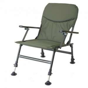 Prowess Sirium fishing chair with arms, green, adjustable legs, comfortable, lightweight, folding - Fishing Chair & Armchair
