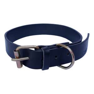 Guleră pentru câini din piele neagră, reglabilă, 70 x 3,5 cm - Coliere pentru animale de companie