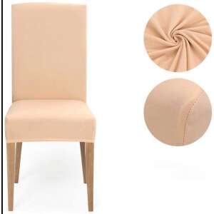 Beige Stuhlbezug, 4er Set, dehnbar, einfach an- und auszuziehen, maschinenwaschbar - Innenarchitektur