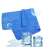 Blue cooling towel with ice cubes, cooling towel for hot weather, cooling scarf