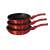 Berlinger Haus 3-teiliges Bratpfannen-Set mit 3-lagiger Marmorbeschichtung, roter Farbe, antihaftbeschichtet, spülmaschinenfest, induktionstauglich