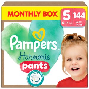 Pampers Harmonie Pants monthly diaper pack 12-17kg Junior 5 (144pcs) 144118076 - Pampers Diaper