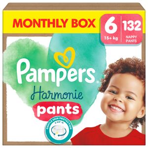 Pampers Harmonie Pants mesačné balenie plienok 15+kg Junior 6 (132ks) 144119161 - Pampers
