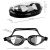 Swimming Set with Anti-Fog and UV Protection Glasses, Polarized Mirror Lenses, Adjustable Soft Earplugs, Nose Clip, Adjustable Strap Size 36-40 cm, Unisex, Storage Bag, Black 111318480