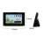 Wireless weather station with outdoor sensor, showing indoor and outdoor temperature and humidity, time, date, alarm clock, weather forecast, calendar, and touch screen