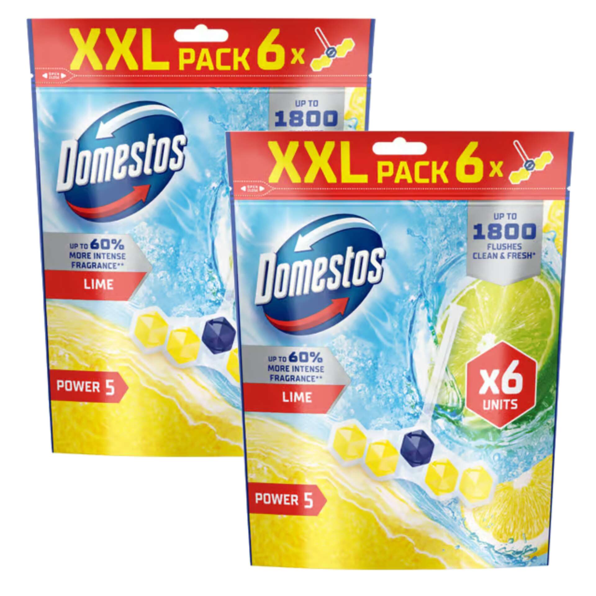 E-shop Domestos Power5 WC osviežujúci blok Vápno (12x50g)