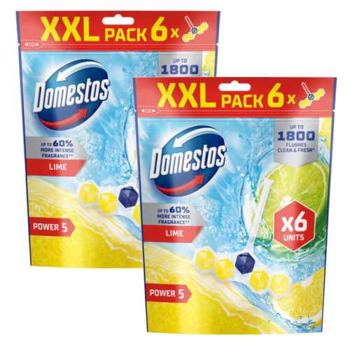 Domestos Power 5 Osviežovač do Toalety XXL Balenie 6 x 50g Lime