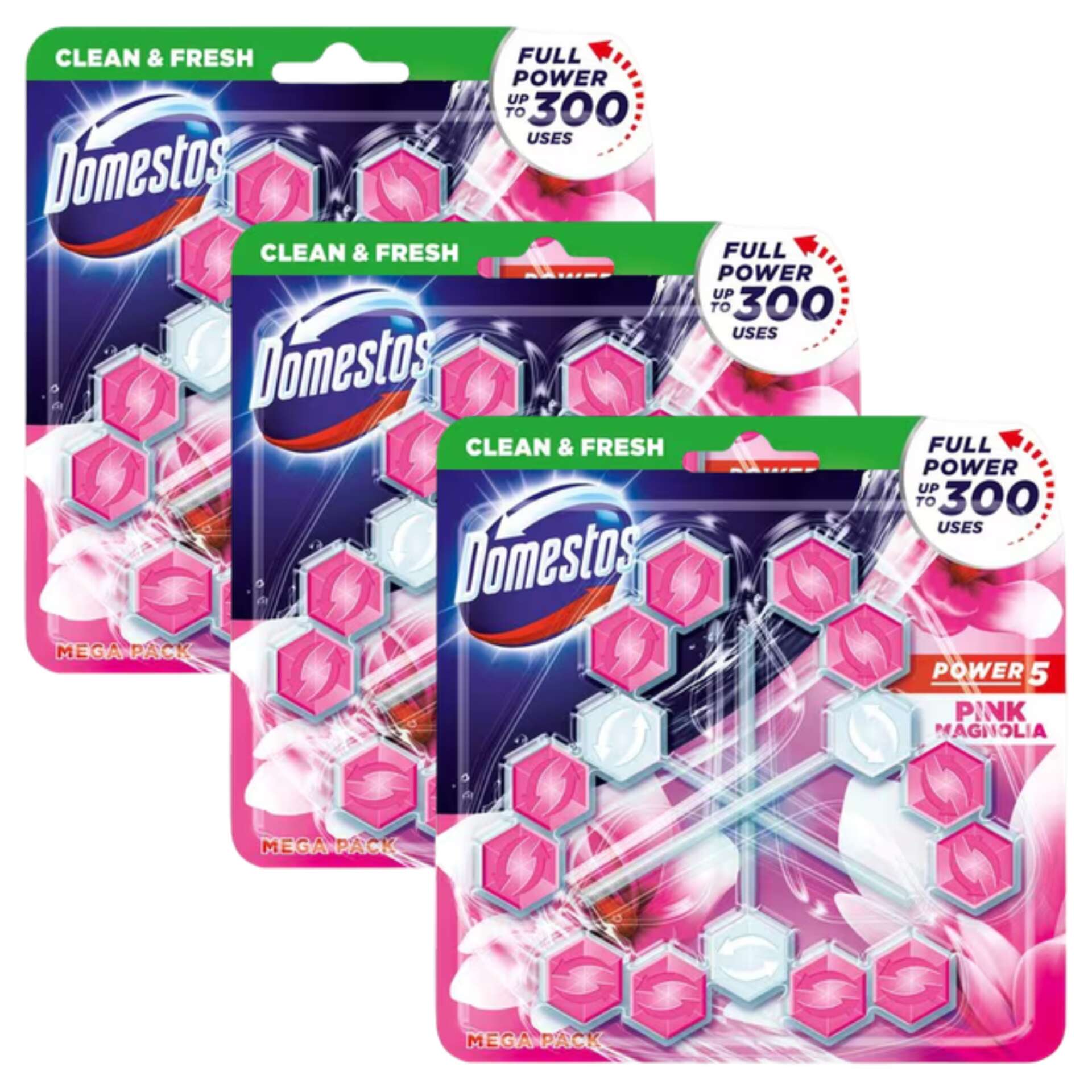 E-shop Domestos Power5 WC osviežovač bloky Magnolia (9x50g)