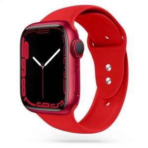 Piros szilikon Apple Watch szíj 38/40/41/42mm Series 10-hez, Tech-Protect Iconband - Forcell