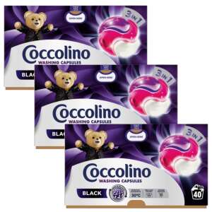 Coccolino Black 3in1 капсули за пране, 3 x 40 пранета, перилен препарат за тъмни дрехи - Детергент