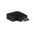 Akyga AK-AD-45 90 Grad HDMI Adapter, schwarz, High Speed, vergoldete Anschlüsse