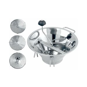 Chef Rozsdamentes Acél Passzírozó 3 Betéttel - Kézi passzírozó