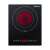 Elektrická varná doska Steba HK 30, čierna, predný pohľad, s červenou varnou plochou