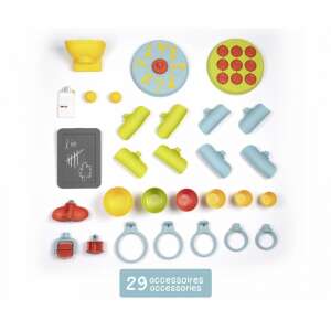 Smoby Activity Wall 6 in 1, alle Zubehörteile enthalten, 29 Teile, Wasser- und Ballspiel, Kreidetafel, Aktivitätsrad, Ballsortierung, 3 in einer Reihe Spiel - Babywalker, Lauflernhilfen und Entwicklungsspiele für Kleinkinder