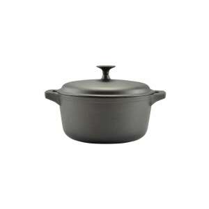 Cast iron pot with lid, 30cm wide, 7L capacity - Cookware & bakeware