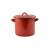 10 literes piros zománcozott leveses fazék fedővel