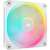 Corsair iCUE LINK LX120 RGB 120mm PWM вентилатор за компютърен корпус - Бял, изглед под ъгъл