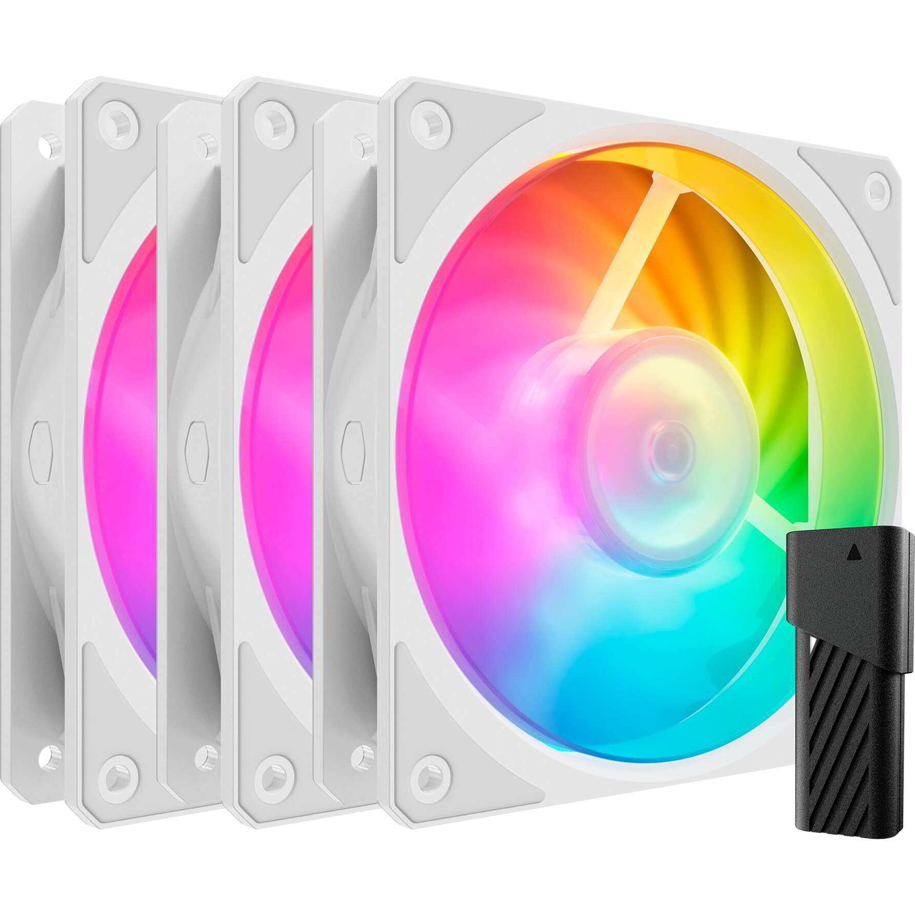 Cooler Master Mobius 120P ARGB - 3 db Fehér RGB Ventilátor