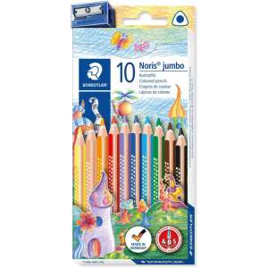 Staedtler Noris Club Jumbo Buntstift, 10 Farben, Set mit Spitzer - Stifte & Bleistifte