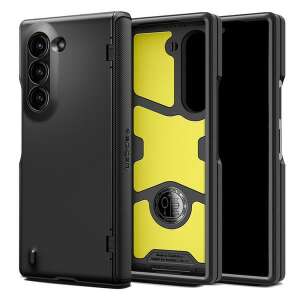 Spigen Slim Armor Pro tok a Samsung Galaxy Z Fold 6-hoz, fekete, védő telefontok állvánnyal - Spigen