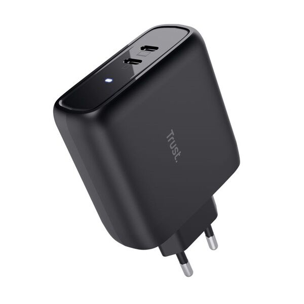 Ładowarka Trust TRUST nabíječka MAXO 65W, 2x USB-C, černá