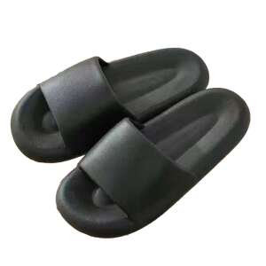Dollcini, Weiche, leise, leichte Herren-Hausschuhe, Massage, Dusche, Badezimmer, Zuhause, drinnen und draußen, flache Sandalen, EU44, Schwarz 107303191