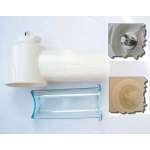 Аксесоар за месомелачка Moulinex, включва бяла пластмасова капачка и прозрачен бутащ прът - Грил и готвене на открито