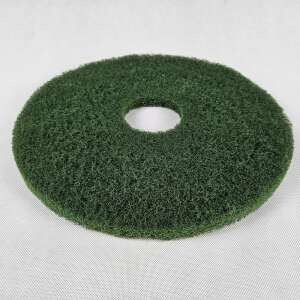 Green 15 inch floor scrubbing pad for cleaning machines - Cleaning machine accessory