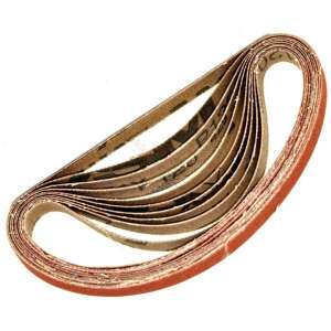 Sanding Belt Set, 5 pieces, AT-480, 10x330mm, P80 grit, for narrow belt sander 107306698 - Sanding Accessory