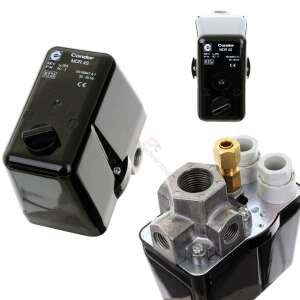 Pressure Switch for Compressors and Hydrophobic Pumps 400V, 20A  IP44  Condor MDR 4S/11 107306741 - Pressure gauge
