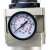 TC Technic air filter regulator for compressor, 1 inch thread, 5000L/min capacity, pressure gauge close-up