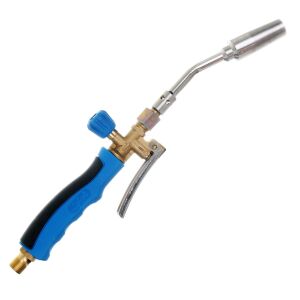 Arzător turbo CFH GT2000, prim-plan al arzătorului manual cu gaz propan/butan - Mașini de lipit