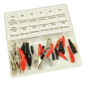 Sk2410 Electric Alligator Clips Set with Battery 107307366 - Vehicle battery charger