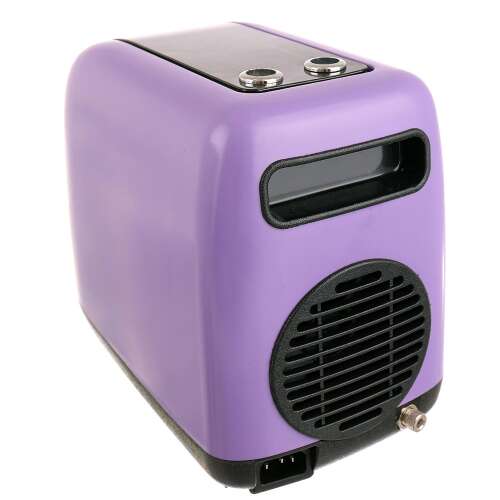 Purple airbrush compressor for makeup, tattoo, and modeling