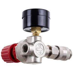 Yq-22 1/4 inch air pressure regulator with gauge and quick connector - Compressor Accessory