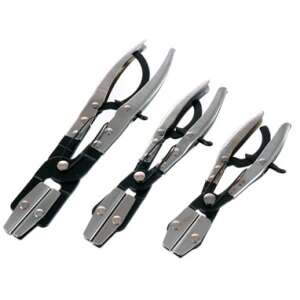 Hose pinch-off pliers set, 3 piece, for fuel lines, coolant lines, and other hoses - Pliers
