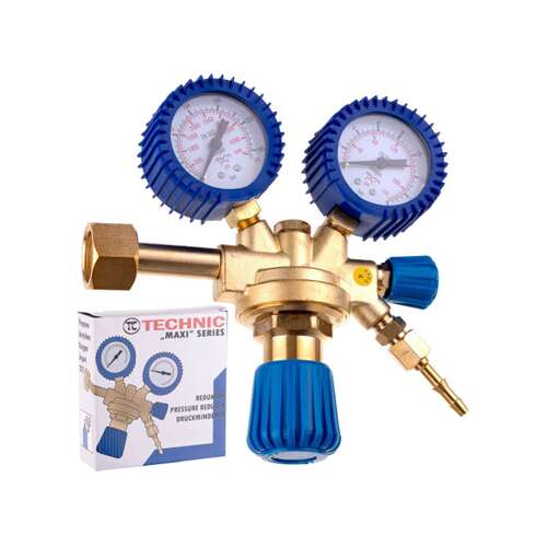 Technic Maxi Series Pressure Reducer, oxygen regulator with two gauges