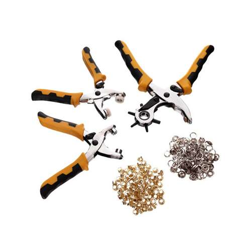 5-in-1 Leathercraft Set with Punches and Snaps