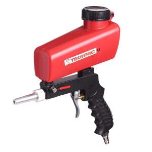 Technic LP-19E sandblasting gun, red, with metal nozzle, for sandblasting, cleaning, and surface preparation - Paint Sprayer and System