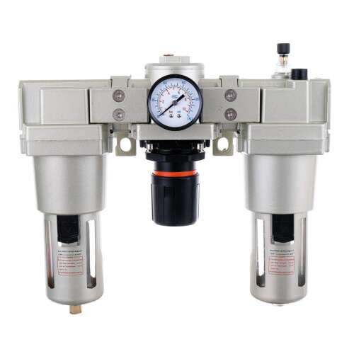Air Preparation Unit - Filter, Separator, Automatic Oiler, Pressure Regulator 3/4" Technic AC5000-06 - 20 micron