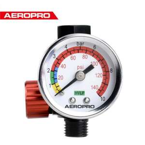 Mini Pressure Regulator with Manometer for Spray Guns Aeropro A613 Premium 1/4" 107308156 - Pressure gauge