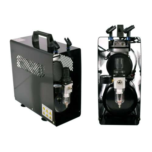 3 Liter Single-Cylinder Silent Compressor with Metal Housing and Airbrush Holder Bracket AS-186A 107308114