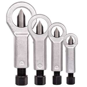 Set de 4 despicători de piulițe pentru îndepărtarea piulițelor deteriorate, dimensiuni 9-27 mm - TC Technic