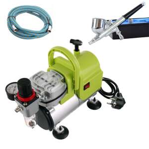 Airbrush Package for Modellers with Compressor, Airbrush and Hose TC Technic AS18-3 + Fengda BD-130 0.3 mm 107308234 - Paint Sprayer and System