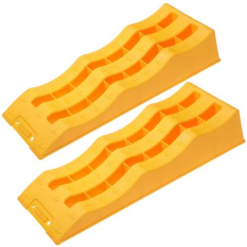 Tc Technic TS571 leveling ramps for caravans and motorhomes, pair of yellow ramps