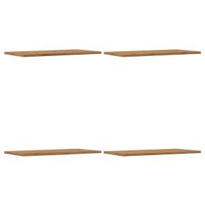 vidaXL 4 db kézműves tölgy színű szerelt fa fali polc, 60 x 30 x 1,5 cm - Babaszoba bútor