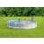 Intex Prism Frame 12ft Round Metal Frame Pool, grey, people swimming