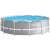 Intex Prism Frame 12ft Round Metal Frame Pool, grey
