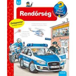 Ravensburger Mit? Miért? Hogyan? gyerekkönyv a rendőrségről, rendőrautó, rendőr, rendőrségi helikopter, rendőrmotor, rendőrőrs, rendőrségi felszerelés - Gardena